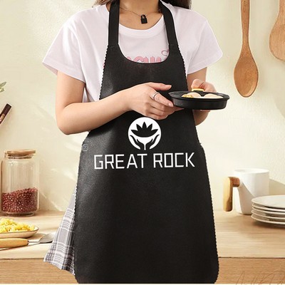 19.7" x 27.6" Adult Non-Woven Disposable Waterproof Seafood Apron