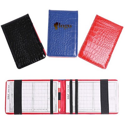 Golf Scorecard Holder And Yardage Book Cover