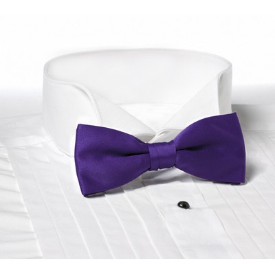 Purple Clip-On Bow Tie