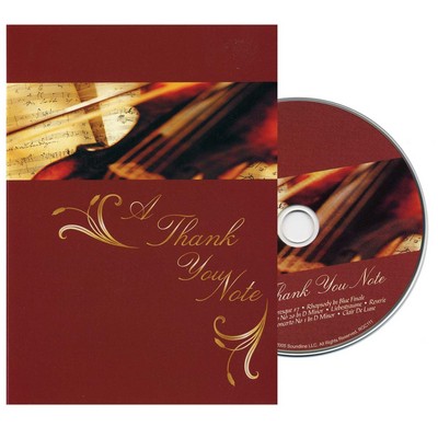 A Thank You Note Greeting Card with Matching CD