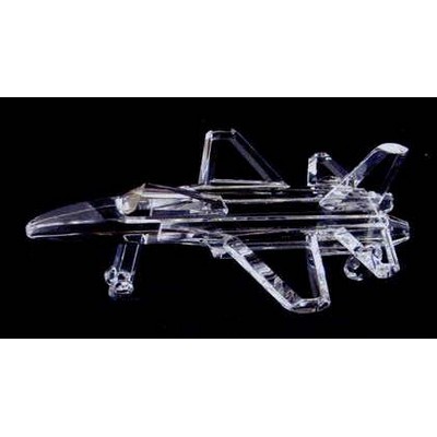 Optic Crystal Key Fighter Plane Figurine