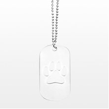 Thin Stamped Aluminum Dog Tag