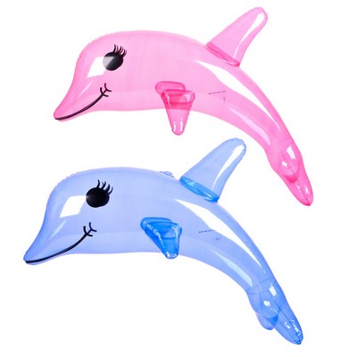 36" Inflatable Translucent Dolphin