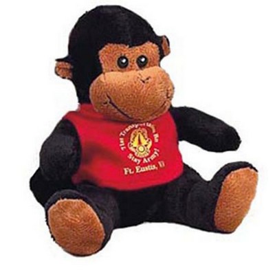 Quincy Monkey Stuffed Animal w/Shirt (5")