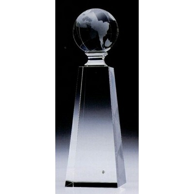 Medium Crystal Globe Trophy