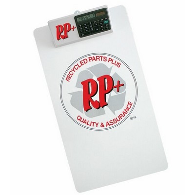 Legal Size Clipboard w/ Dual Power Calculator Clip