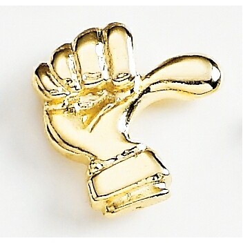 Thumbs Up Marken Design Cast Lapel Pin (Up to 3/4")