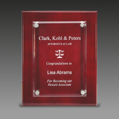 Rosewood Beveled Plaque™ (7"x9"x1¼")