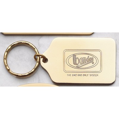 Brass Tombstone Key Tag