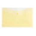 Lemon Yellow 2 Pocket Poly Envelope w/Snap Button Closure