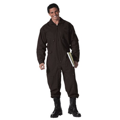 Adult Black Long Sleeve Flightsuit (4XL)