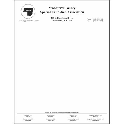 Letterhead Printed Black