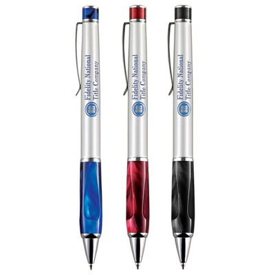 Metal Pen, Ballpoint pen, Twist action, Blue ink refill optional