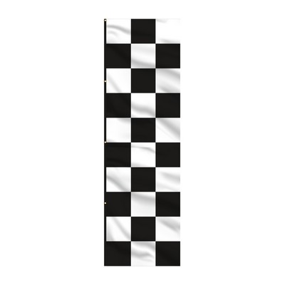 10' x 3' Checkered Race Style Vertical Flag