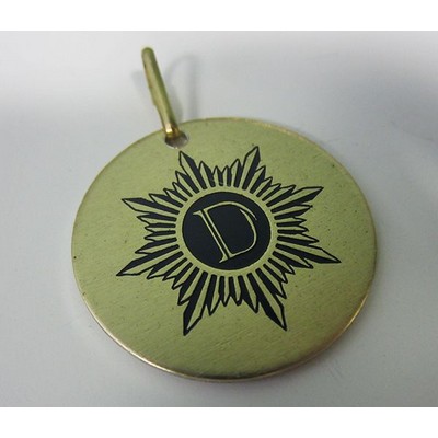 Sublimation Aluminum Round Zipper Pull/ Full Color (1 3/4" Diameter)