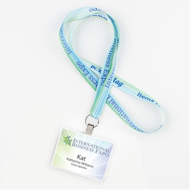 5/8" Key Ring Dye Sublimated Lanyard