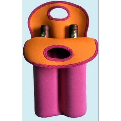 Neoprene Double Bottle Wine Tote