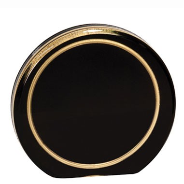 Black/Gold Ring Aurora Acrylic Award (5")