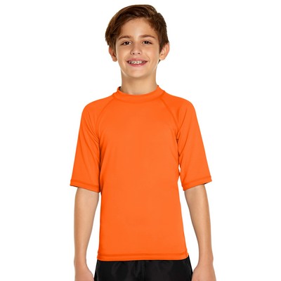 Wet Effect® Youth Short Sleeve Rash Guard Shirt UPF 50+