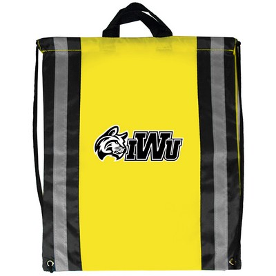 Reflecting Stripes Drawstring Backpack