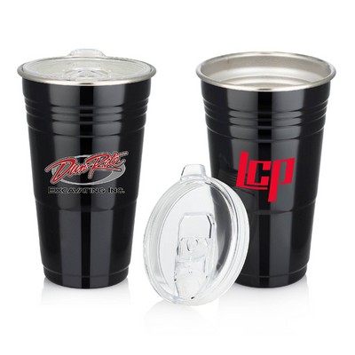 18 oz. Travel Stainless Steel Vacuum Insulated Stadium Cup with lid, Coffee, Hot & Cold