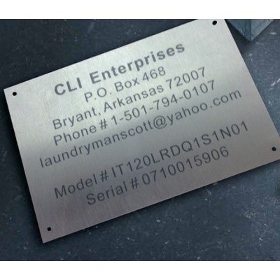 Aluminum Name Plates 2"x10