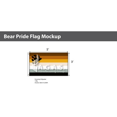 Bear Pride Flag 3'X5'