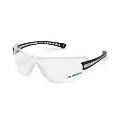 Black frame, elastic temple, anti-fog lens, Luminary safety glasses