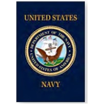 Navy Garden Flag (12"x18")