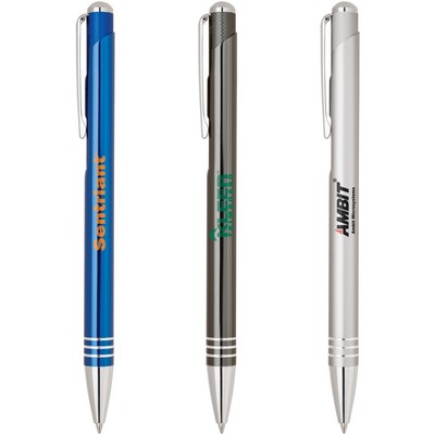 Klavier-III Aluminum Ballpoint Pen w/Knurled Plunger