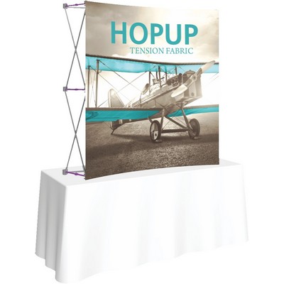 Hopup™ 5.5ft Curved Tabletop Display & Front Graphic