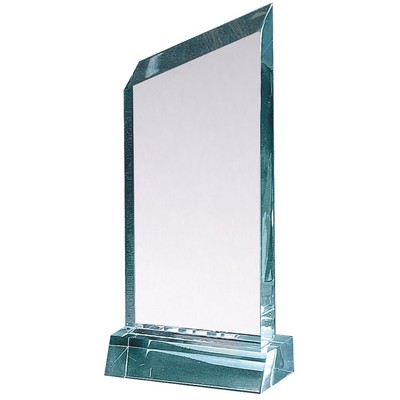 Jade Wedge Acrylic Award 7 3/4"H