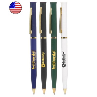 - Deluxe - Twister Ballpoint Pen - Gold Ring