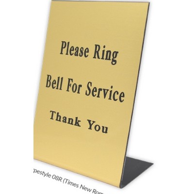 Digital Full Color Pedestal Signs (6"x4")