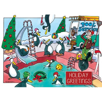 Pool Party Holiday Cards