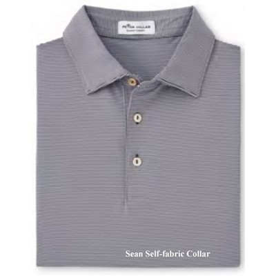 Peter Millar® "Jubilee" Stripe Stretch Jersey Polo w/Sean Self-Fabric Collar