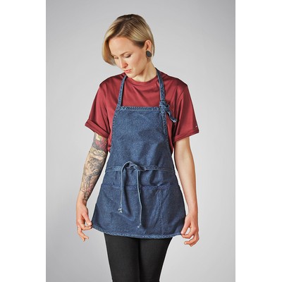 New Kitch Style Bib Apron - Basic Denim