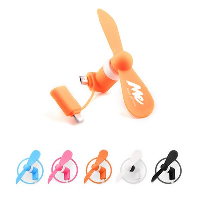 2-in-1 Mini USB Fan for Phone