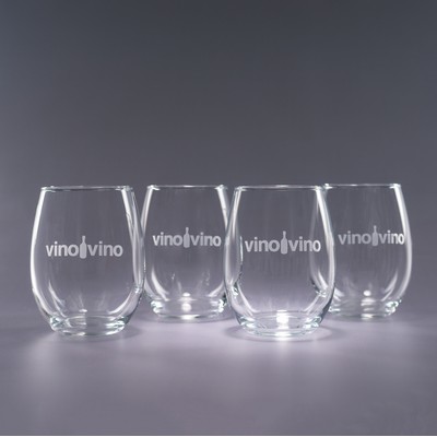 17 Oz. Trendsetter Stemless Wine Glasses (Set of 4)