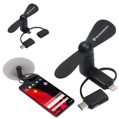 3-In-1 USB Phone Fan