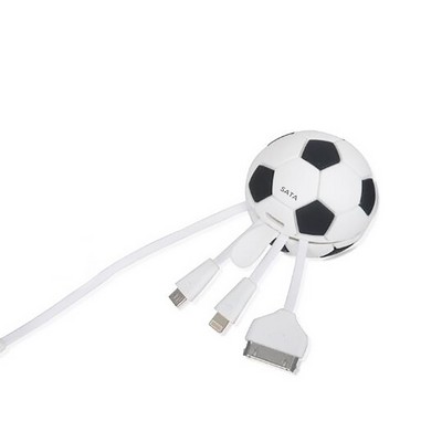 Soccer Football Shape 3 In 1 Charger Cable