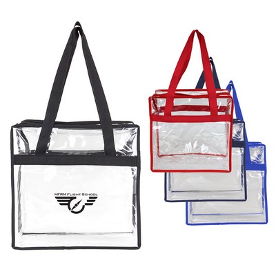 Lightweight Stadium Zippered Tote