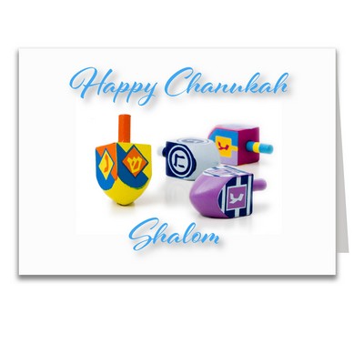 Happy Chanukah (Hanukkah) Shalom Greeting Card