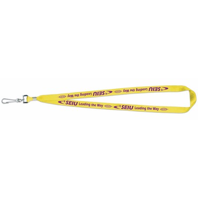 USA Made-Union Printed Lanyard w/J-Hook (5/8" wide)