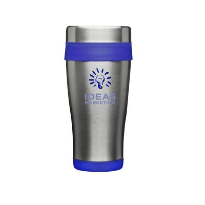 16 oz. Grab-n-Go Insulated Stainless Steel Mug (2 Color Imprint)