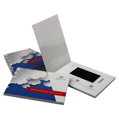 4GB 5 inch LCD A5 Size Bi-fold Video Brochure