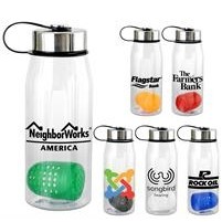 Metal Lanyard Lid 32 oz. Bottle with Floating Infuser