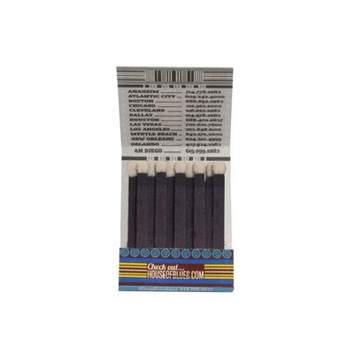 20 Stick Matchbook (Purple Ink & White Board)