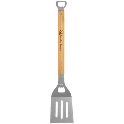 19.25" Bamboo Barbeque Spatula with Bottle Opener