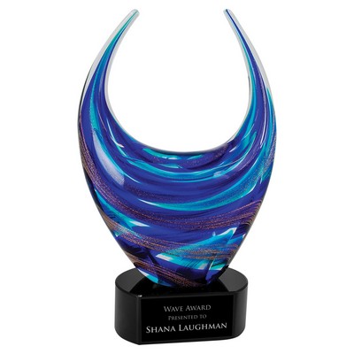 12" Blue/Gold Dual Rising Award